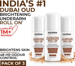 Aqueria Multi Active Underarm Roll On - 150ml * Pack of 3