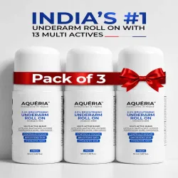 Aqueria Set Of 3 Brightening Underarm Roll On - 50 ml Each