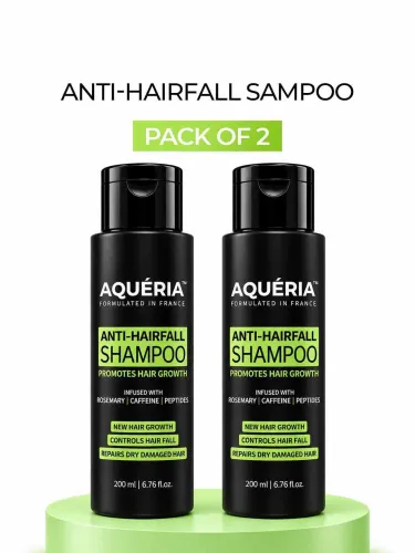 Image of Aqueria Set Of 2 Anti Hairfall Shampoo With Rosemary - 200 ml Each