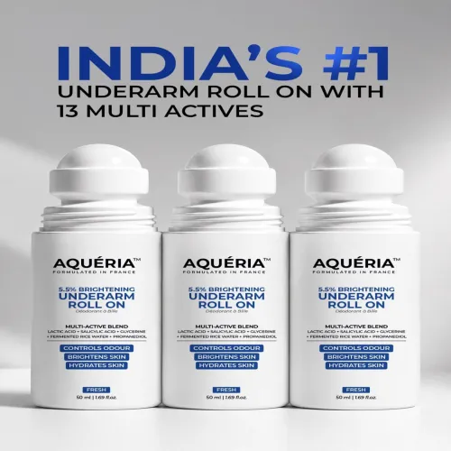 Image of Aqueria Set Of 3 Brightening Underarm Roll On - 50 ml Each