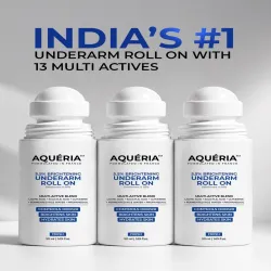 Aqueria Set Of 3 5.5% AHA BHA Brightening Underarm Roll On - 50 ml Each
