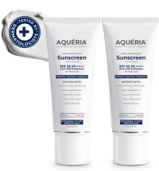 Aqueria Sunscreen - SPF 50 PA++++ Po2 Brightening & Hydrating French Multi-Active SPF