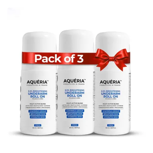 Image of Aqueria Underarm Brightening Roll-On Pack (50ml x 3)
