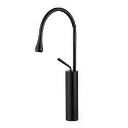Aquieen Black Basin Mixer Extended Drop Series