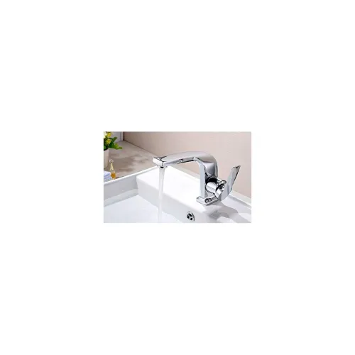 Image of Aquieen Hot & Cold Wash Basin Mixer Tap (Nexa) - Copper, Chrome