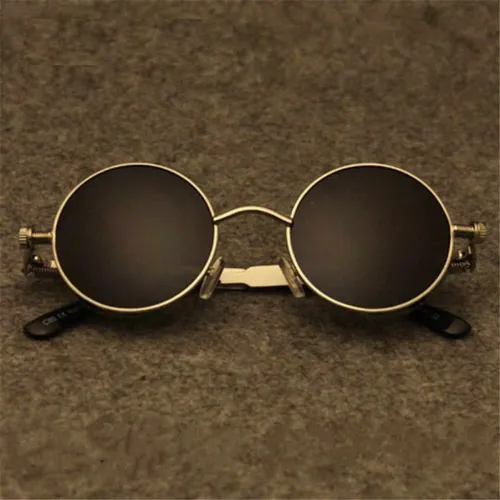 Image of AQUILA UV Protection Round Sunglasses (52) (For Men, Black)