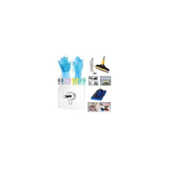 Aquriflo Magic 2-in-1 Cleaning Kit with Mop, Gloves, Brush & Hooks (Set of 12)