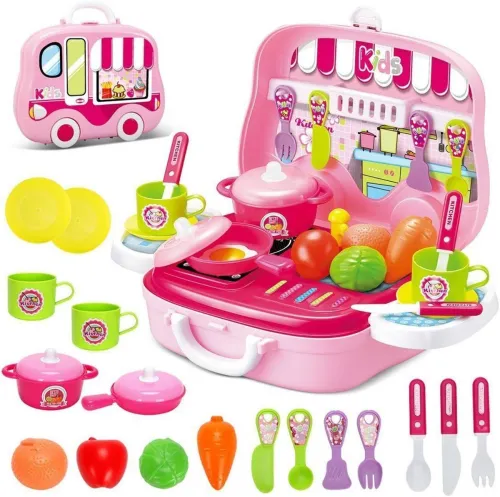 Image of AR KIDS TOYS KITCHEN COOK SET FOR KIDS IN BRIEFCASE STYLE