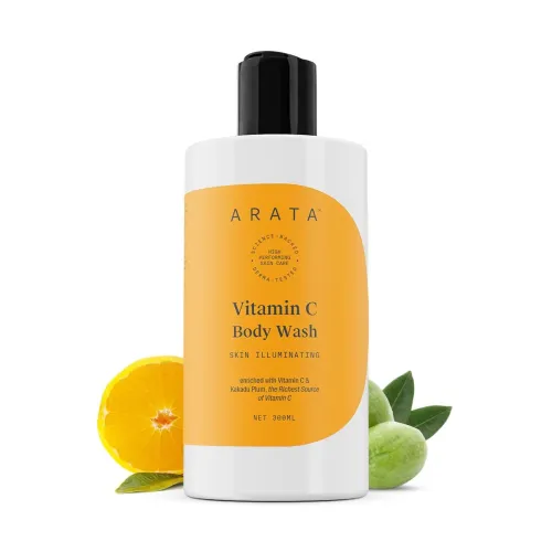 Image of Arata 1% Vitamin C Daily Glow Body Wash For Soft & Even Toned Skin | 