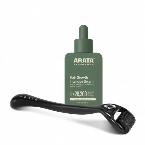 Image of Arata Hair Growth Serum (30ml) & 0.5mm Derma Roller 