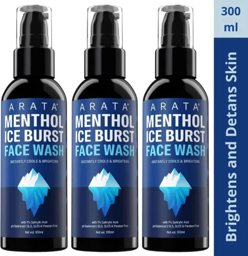 Image of ARATA Menthol Face wash (300 ml)