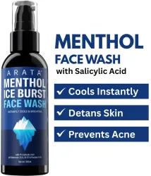 ARATA Menthol Ice Burst  Face Wash (100 ml) 