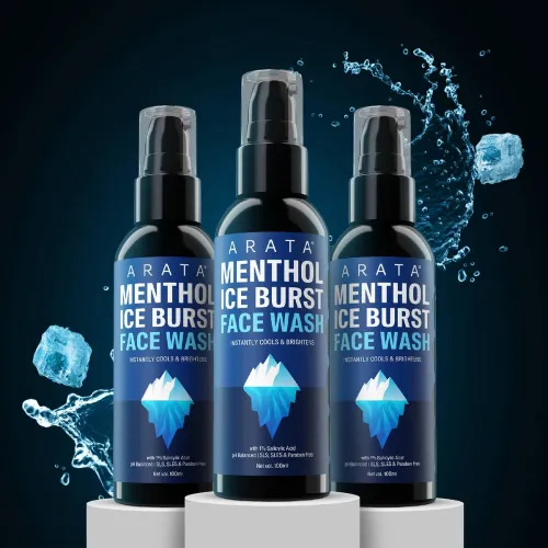 Image of ARATA Menthol Ice Burst Face wash (300 ml)