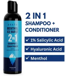 ARATA Menthol Ice Burst 2-in-1 Shampoo + Conditioner  (200 ml)