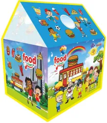 Archana Novelty Kids Foldable Food Cart Play Tent House - Blue