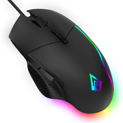 Image of Archer Tech Lab Recurve 300 Wired Gaming Mouse,12000 Dpi with 1000Hz Polling Rate 8 Buttons, Support, 6 Mode RGB, Sunplu