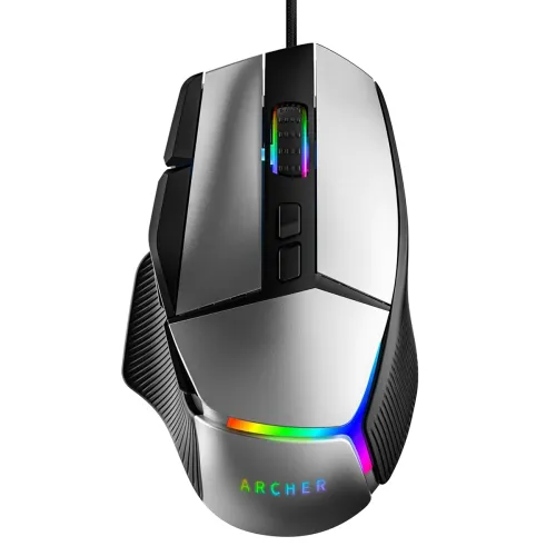 Image of Archer Recurve 800 Gaming Mouse | 800–8000 DPI | RGB 9 Buttons