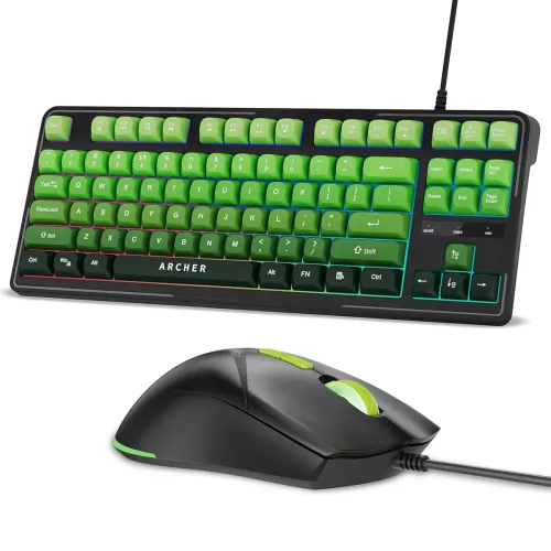 Image of Archer Tech Lab Wired Gaming Keyboard and Mouse Combo