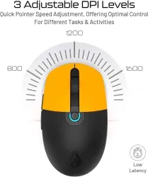 Archer Tech Lab Archer Tech Lab Precision 300 Wireless Mouse, Dual Mode Bluetooth /2.4GHz USB Nano Dongle Wireless Ambid