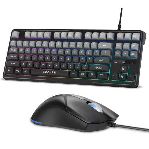 Image of Archer Tech Lab Wired Gaming Keyboard and Mouse Combo