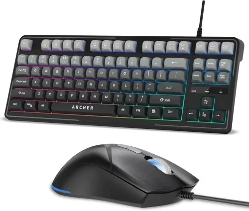 Image of Archer Tech Lab Astra G300 RGB Keyboard & Mouse Combo (Black/Grey)