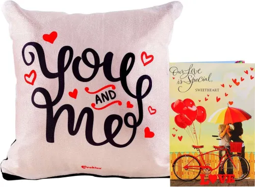 Image of ARCHIES Cushion, Greeting Card Gift Set
