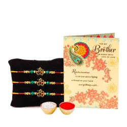 ARCHIES Rakhi Collection for Rakshabandhan | Rakhi for Brother | Rakhi for Bhaiya and Bhabhi | Rakhi Combo Gift Hamper (