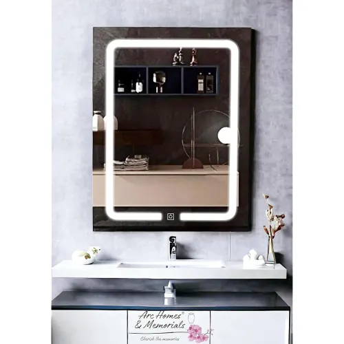 Image of ARC Homes Rectangular Wall Mounted LED Mirror