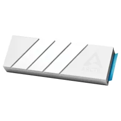 ARCTIC M2 Pro - Heatsink Cooler for M.2 2280 SSD, with ARCTIC TP-3 Thermal Pads, Compatible with PC & Gaming Consoles, for Dual and Single-Sided SSDs - Silver