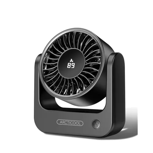Image of ARCTICOOL Rechargeable Mini Table Fan – Black