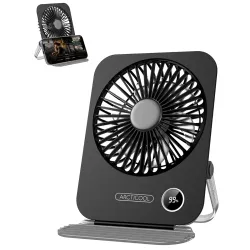 ARCTICOOL Small Table Fan with LED Display, 2000mAh Battery
