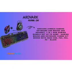 ARDVARK AVMK-26 3-in-1 Gaming Keyboard Mouse Headset Combo