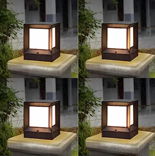 Image of Areezo ARGLCHINABLK0004 Gate Light Outdoor Lamp (Black)