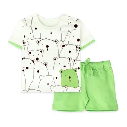 ARIEL Baby Boys & Baby girl Half Sleeve T-shirt & Short Sets