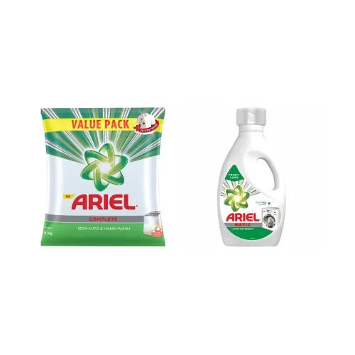 Image of Ariel Complete Combo Pack 4Kg Washing Powder + 1L Matic Liquid (Front Load)