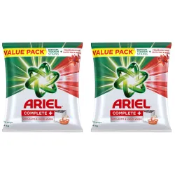 Ariel Complete + Detergent Washing Powder- 4Kg (Pack of 2)