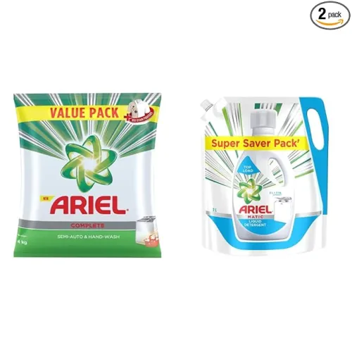 Image of Ariel Detergent Combo – 4kg Powder + 2L Liquid Refill