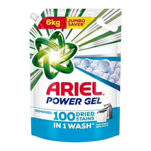 Image of Ariel Power Gel Liquid Detergent (6kg, Top Load, Stain Removal)