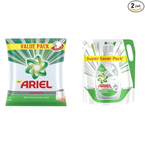 Image of Ariel Complete Detergent Washing Powder- 4Kg + Matic Liquid 2L 