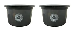ARISTO 32L Plastic Tub (Aqua Grey)