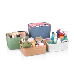 Aristo Artisan Plastic Small Basket For Storage Without Lid