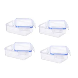 Aristo Lock & Fresh 210 Plastic Storage Container (Set of 4-700 ML)