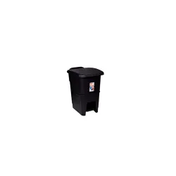ARISTO Plastic Pedal Dustbin 12 LTR (BLACK)