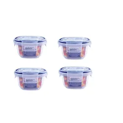 Aristo Lock & Fresh Plastic Storage Container 300ml Set of 4