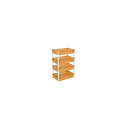 ARISTO Plastic Storage Rack 4 Shelfs Brown