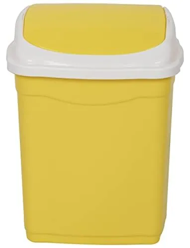 Image of ARISTO Plastic Swing Dustbin,28 Ltr Yellow