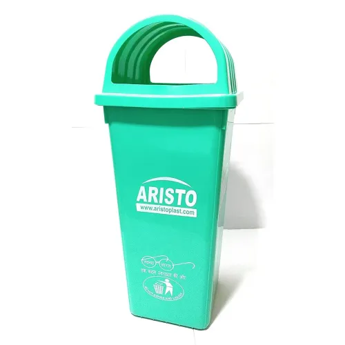 Image of Aristo Square Dome Garbage Waste Dustbin 110 Ltr (Green)