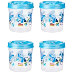 Aristo Store Queen111 Plastic Storage Container-320 ml, 4 pcs