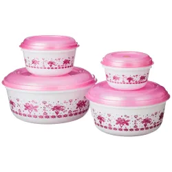 Aristo Supreme Plastic Storage Container Set Of 4 (Capacity - 350-650 - 1300-2500 ml)