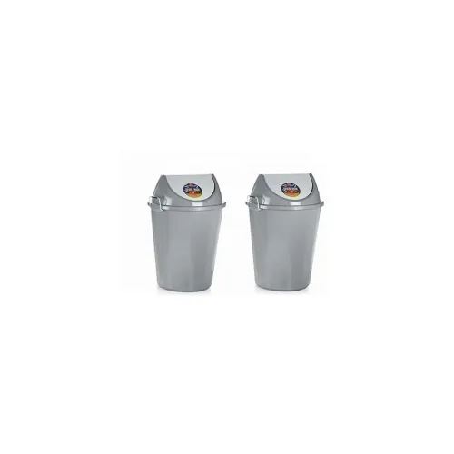 Image of ARISTO Swing Lid Garbage Waste Dustbin PACK OF 2